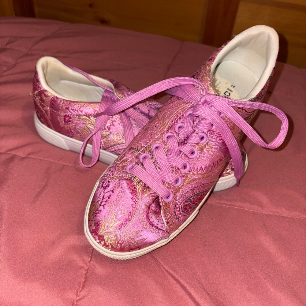 H&M Vibrant Pink Paisley Sneakers